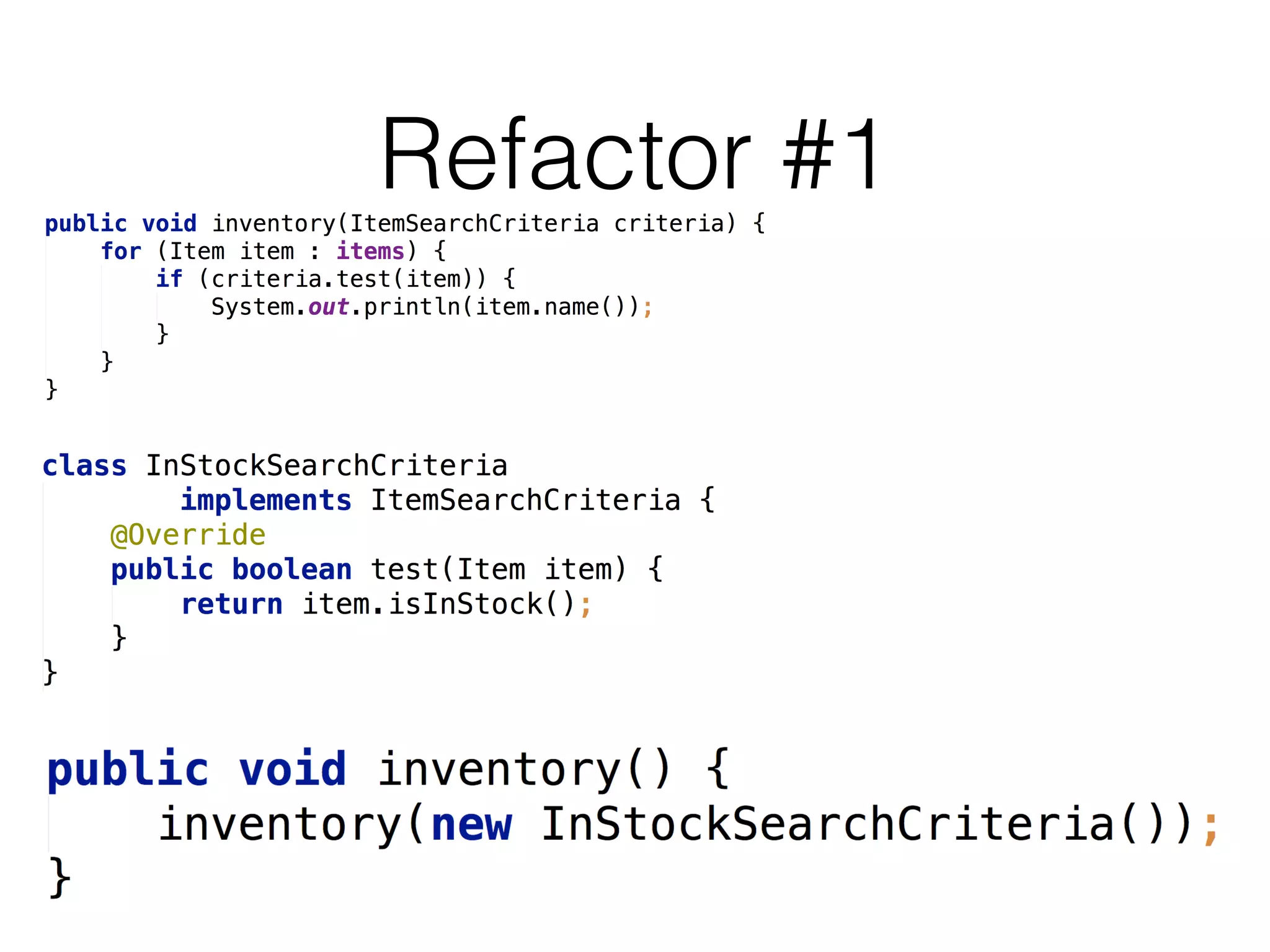 Refactor #1

 