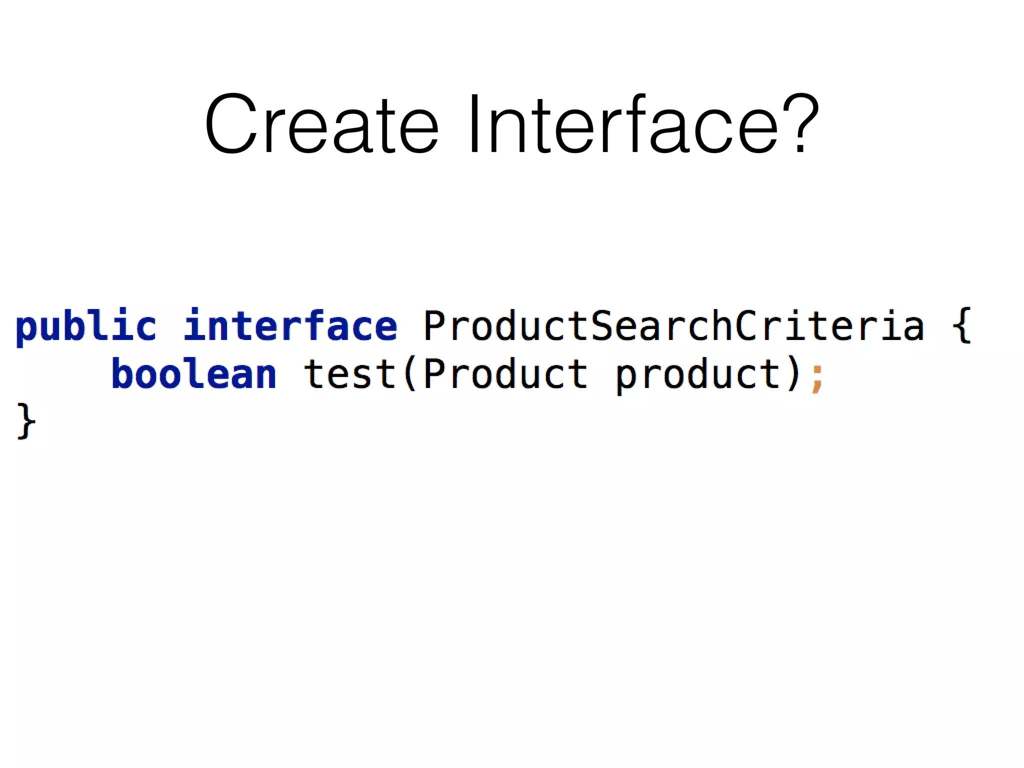 Create Interface?

 