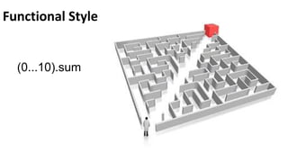 Functional Style

(0...10).sum

 