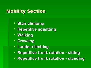 Functional Capacity Evaluation | PPT