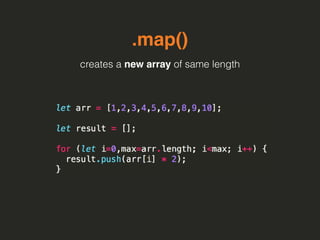 .map()
creates a new array of same length
 