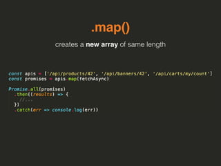 .map()
creates a new array of same length
 