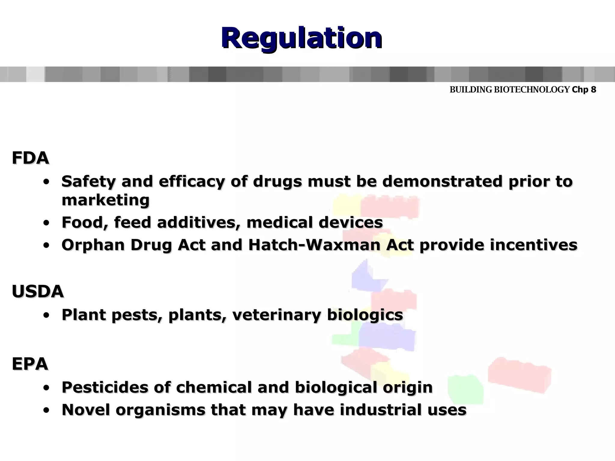Functional Overview of the Biotechnology Industry | PPT