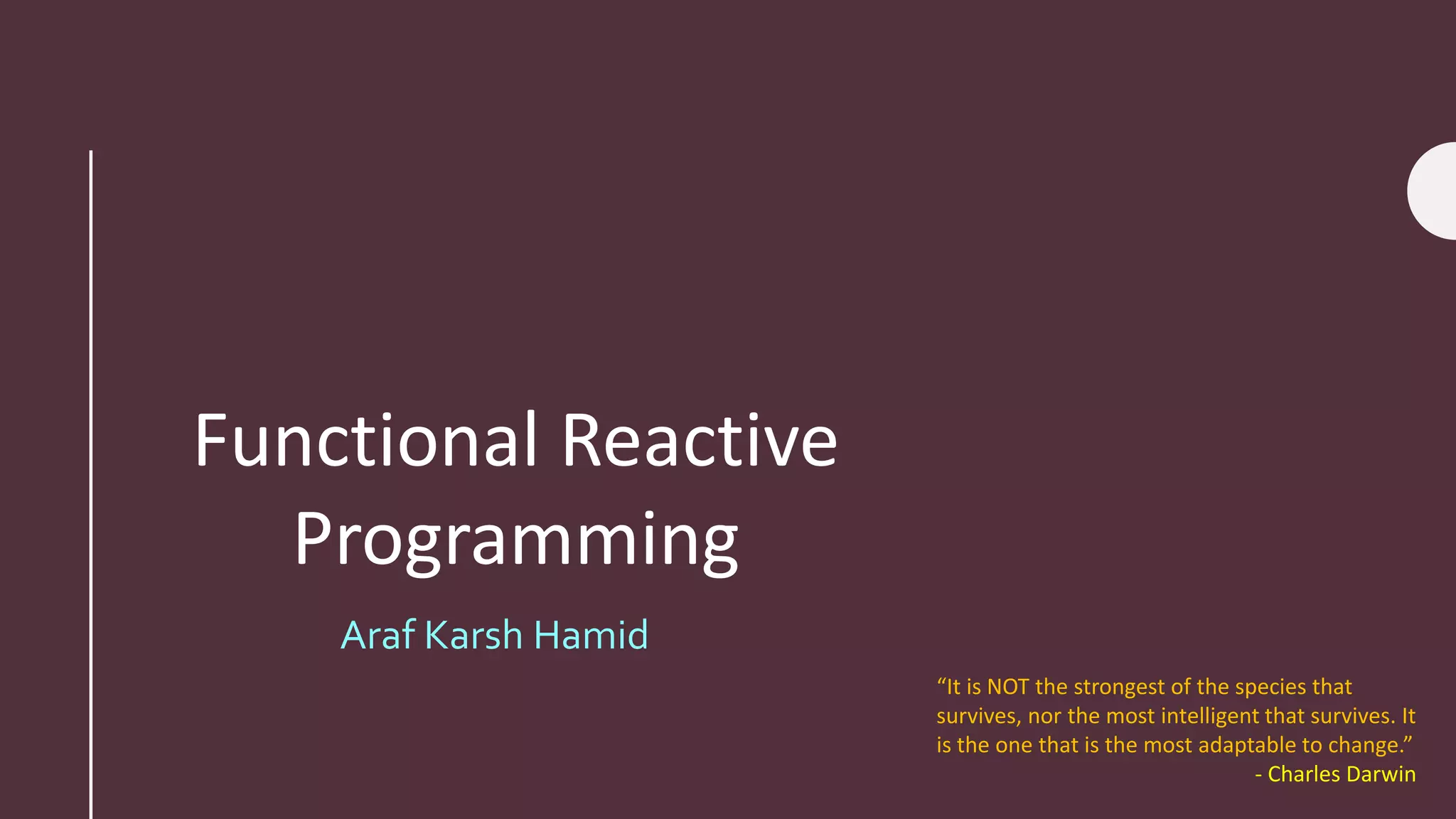 Functional reactive programming | PPT