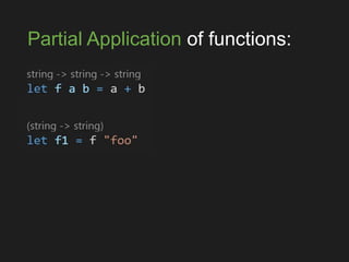 Partial Application of functions:
 