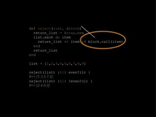 Functional techniques in Ruby | PPT