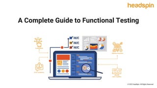 A Complete Guide to Functional Testing
© 2022 HeadSpin. All Rights Reserved
 
