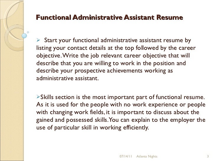 career objective for administrative position