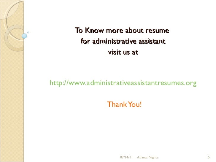 functional administrative assistant resumes