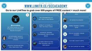 WWW.LINKTR.EE/SCCACADEMY
B E C O M E T H E E X P E R T
Go to our LinkTree to grab over 600-pages of FREE content + much more!
 