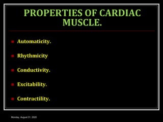 Functional anatomy and physiology of cardiac muscle | PPT