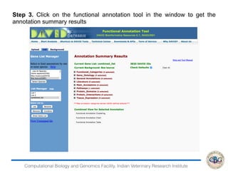 Functional annotation | PDF