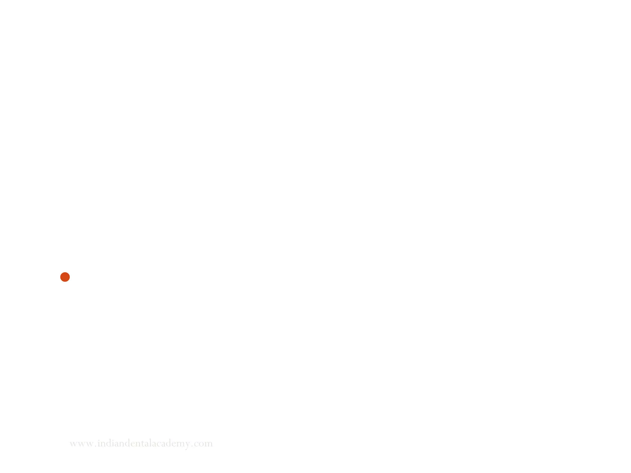 4.Inclination angle 85º(PP-Pn)-
Anteinclination is seen in horizontal growers and mouthbreathers
Retroclined palatal plane is present in compensated ver growers
Doesnt correlate with growth pattern or facial type
But maxillary base inclination changes with fnl appl therapy
Therefore mid treatment evaluation is indicated periodically
www.indiandentalacademy.com
 