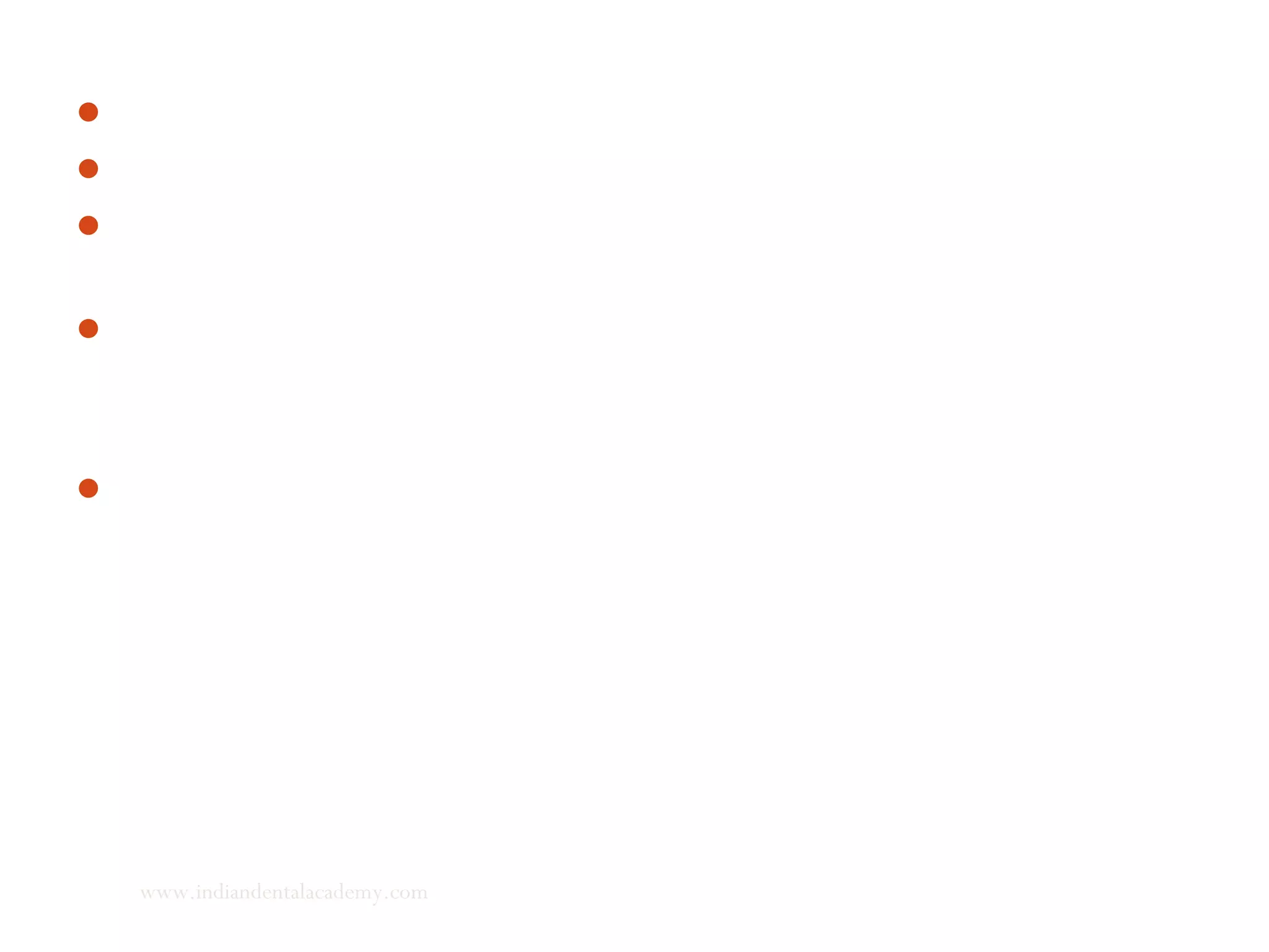 Wits appraisal in Class I patients with 0 ± 2 mm.
greater than 2 mm indicated a Class II skeletal relation, and
measurements less than – 2 mm indicated a Class III skeletal
relation.
The Wits analysis is a function of the inclination of the occlusal
plane
So standardization was attempted on the basis of an inclination of the
occlusal plane of 8° to the palatal plane (NL). (AJO-85, Williams)
www.indiandentalacademy.com
 