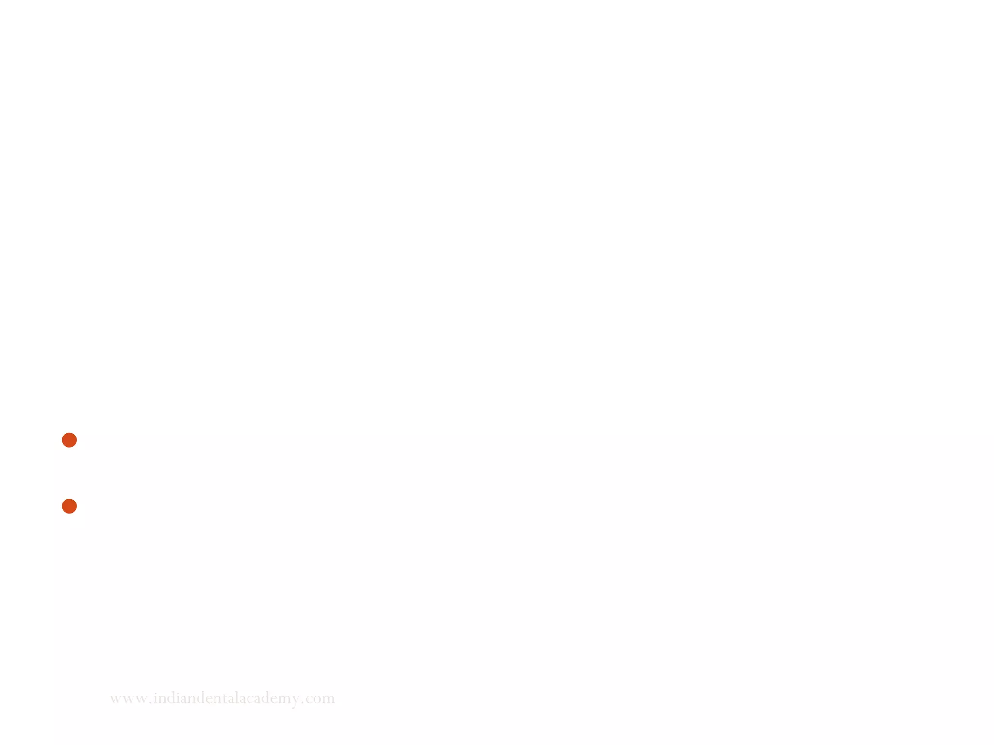 (6)Palatal plane is desirable since this skeletal plane is in close
proximity to the areas under consideration.
(7)The proximity of palatal plane to the dentitions and their apical
bases in both the maxilla and the mandible allowed an evaluation of
the maxillomandibular complex by relating the mandible to the
maxillary plane and not by how the maxilla and the mandible related
to nasion, cranial base, functional occlusal plane, or any other distant
reference point.
(8)Palatal plane was also selected because it is stable throughout life.
 The palatal plane appeared to maintain a parallel relation over the
growth range Broadbent.
The palatal plane maintained a constant angular relationship with the
anterior cranial base –(Brodie, Bjork) and to the pterygomaxillary
vertical plane (Riolo)
www.indiandentalacademy.com
 