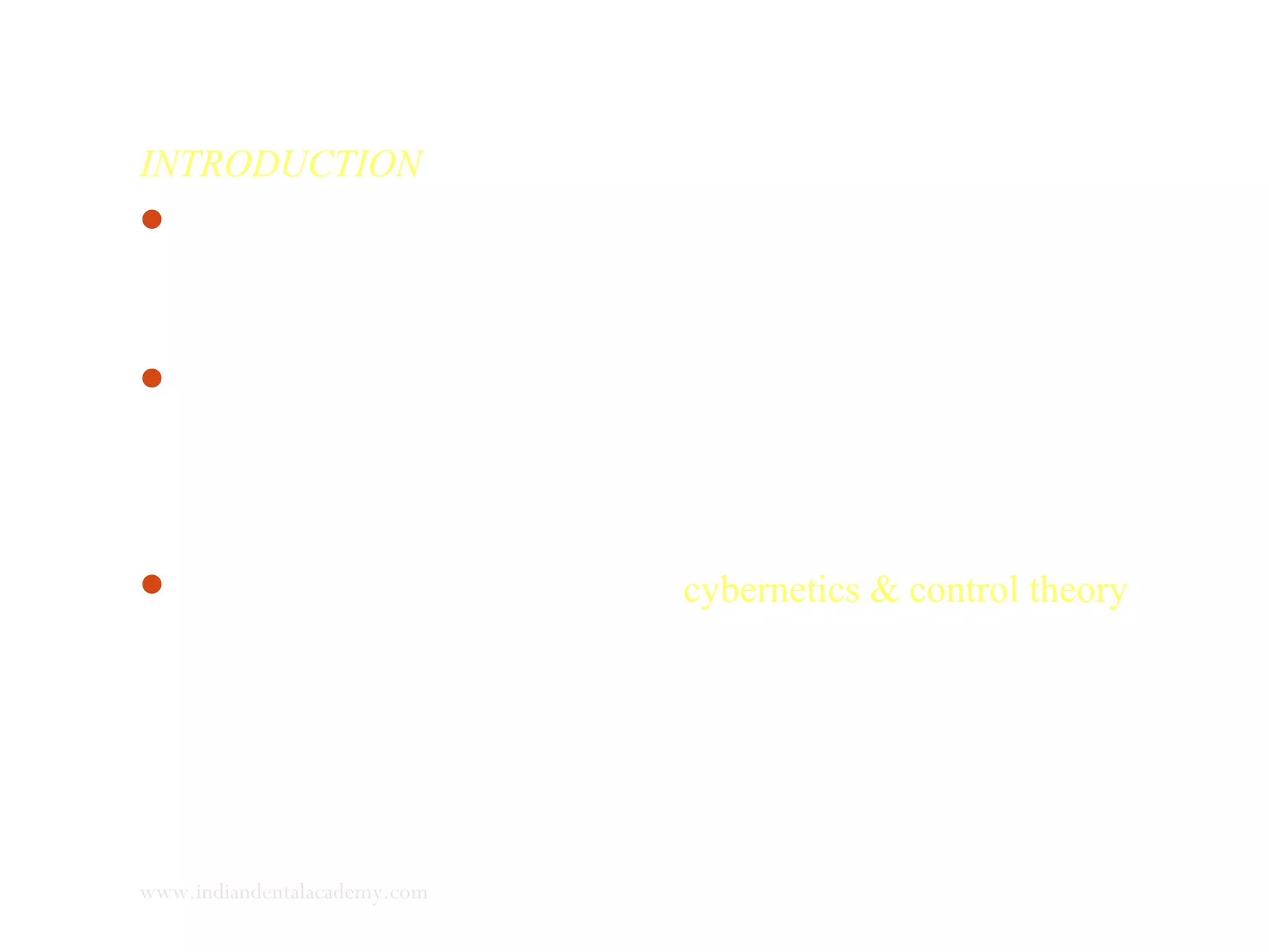 INTRODUCTION
 Last 20 years have seen an increasing awareness of the potential
of functional appliances as a valuable tool in the armamentarium
of orthodontists.
In late 1960’s Petrovic & co-workers produced first rigorous
demonstration that condylar cartilage’s growth rate & amount
can be modified by using appropriate functional & orthopedic
appliances.
Later he employed the model of cybernetics & control theory to
describe craniofacial growth patterns & method of operation of
functional & orthopedic appliances.
www.indiandentalacademy.com
 