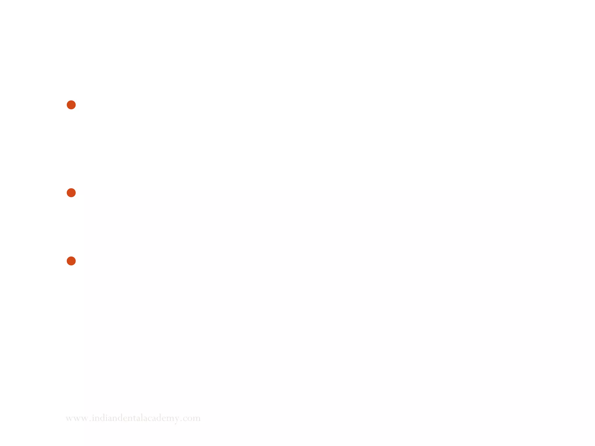 A histologic & radioautographic study was made of distribution
of dividing cells in a sagittal section of condylar cartilage of
juvenile rats.
Condylar cartilage divided into 4 equal sections from anterior to
posterior & cells counted.
Each experimental group was subjected to specific orthopedic
treatment.
www.indiandentalacademy.com
 