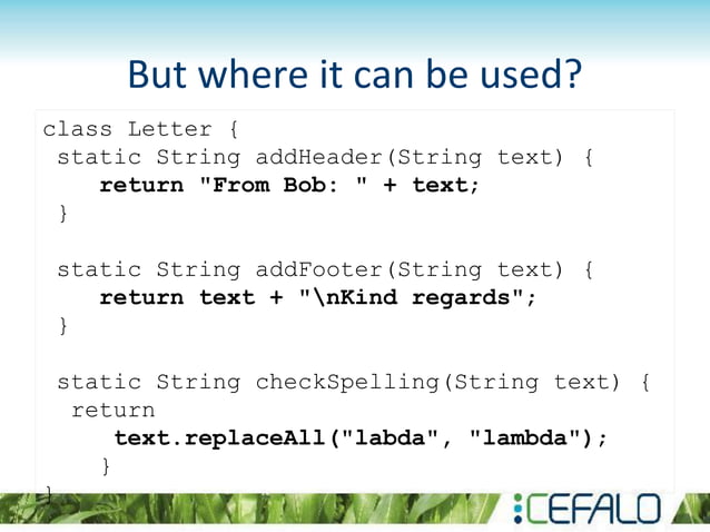 Functional aspects of java 8 | PPT
