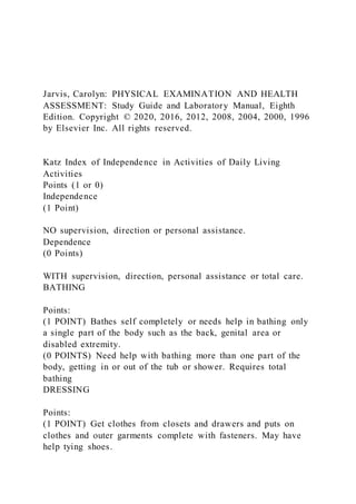 Functional Assessment of the Older Adult Questions1. Different | DOCX