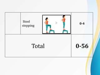 Step Stool Balance Exercise Functional Balance and Coordination Scales.pptx
