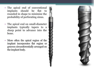 Functional basis of dental implants
