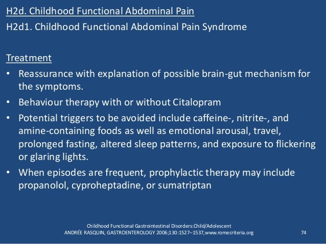 Cyproheptadine And Abdominal Migraines