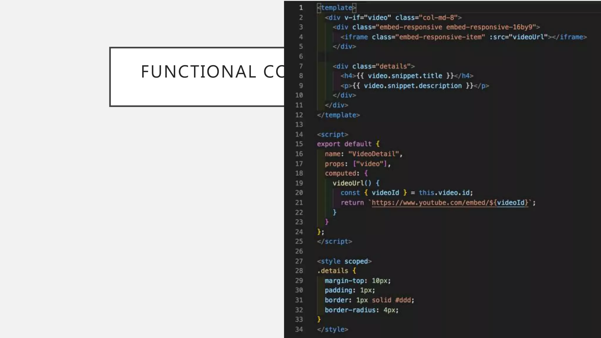 FUNCTIONAL COMPONENTS IN VUE
 