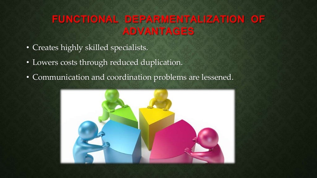 Functional departmentalization