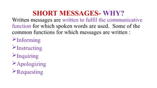 Functional English - Short messages.pptx