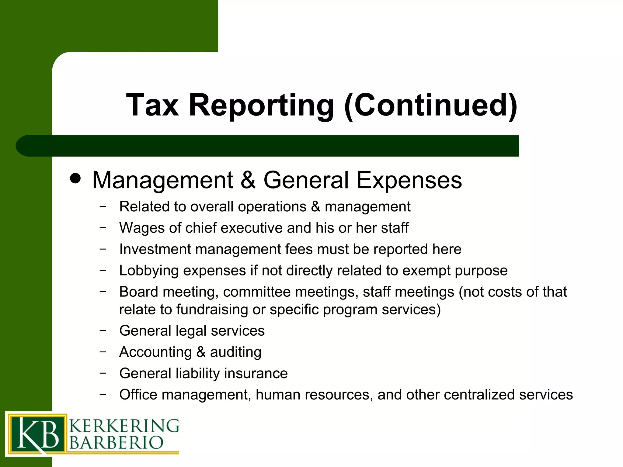 Functional Expenses Presentation Revised | PPT