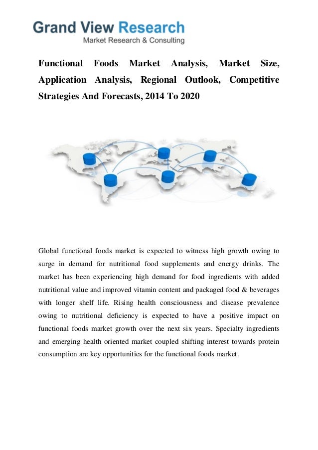 Functional Food Market Growth, Industry Trends To 2020 by Grand View