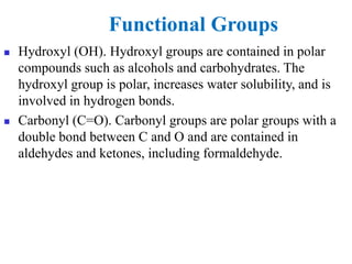 Functional Groups final biochemistry clinical medicine | PDF
