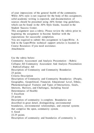 Functional Health Patterns Community Assessment GuideFunctio | DOCX