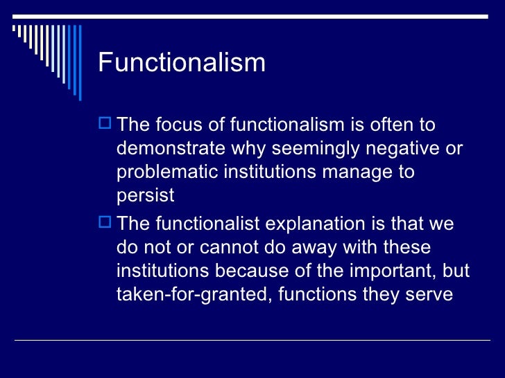 Functionalism