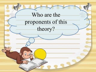 Who are the
proponents of this
theory?
 