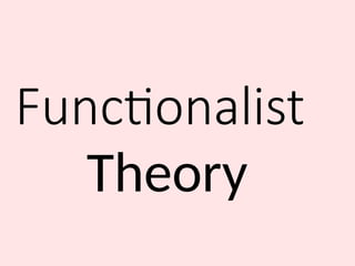 Functionalist Theory .pptxaaaaaaaaaaaaaa | PPT