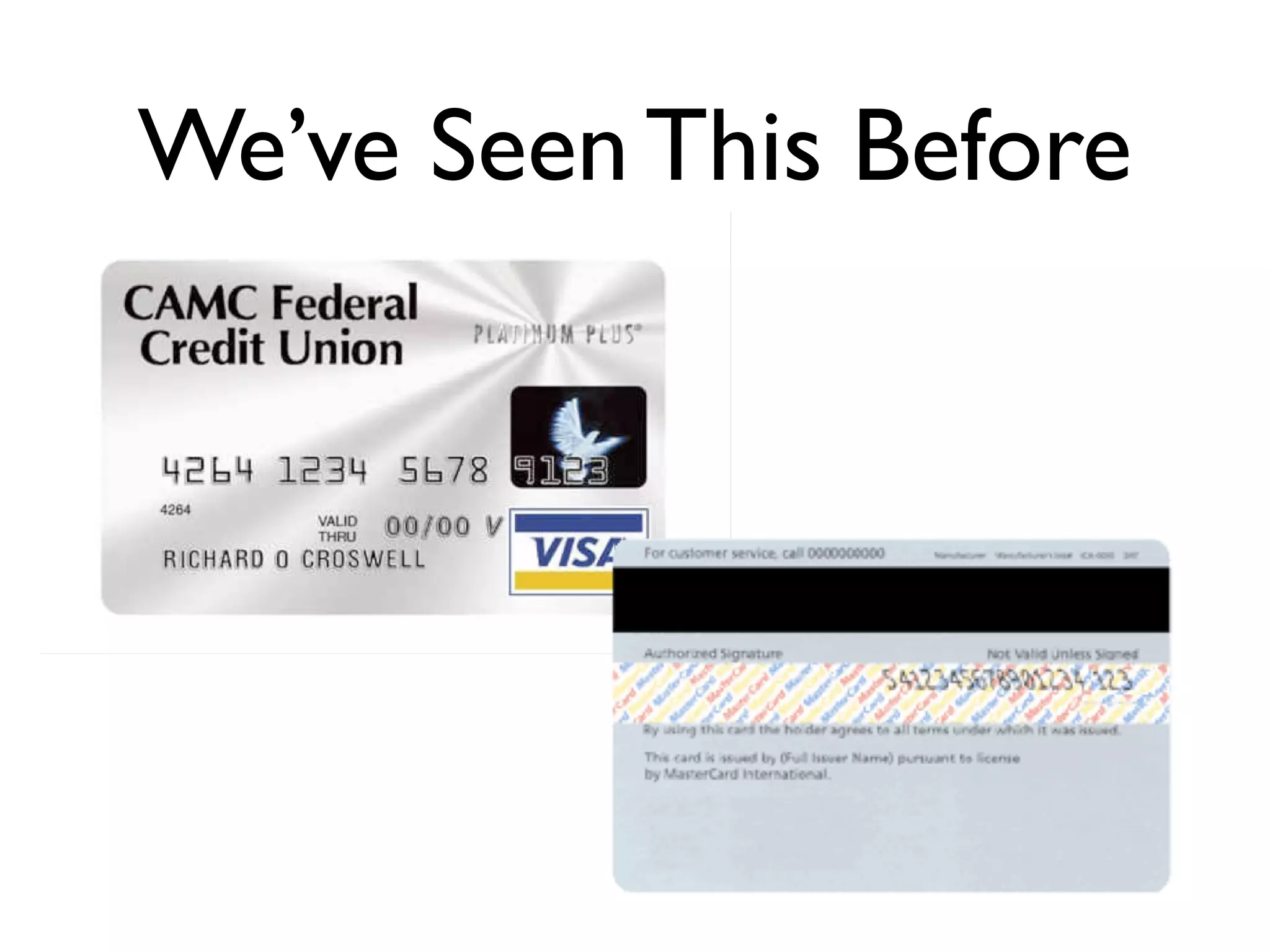 We’ve Seen This Before
 