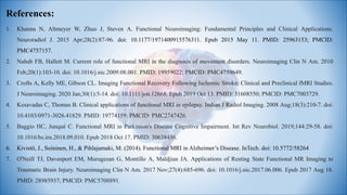 Role of Functional MRI in Neurological disorder | PDF