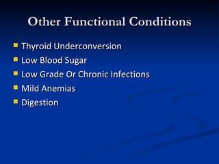 Functional Conditions Functional Nutrition | PPT