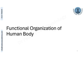 The Functional organization of Human Body | PDF