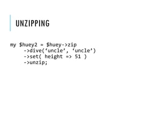 Functional pe(a)rls: Huey's zipper Slide 68