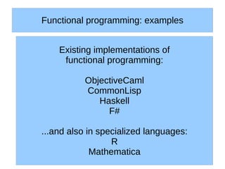 Functional programming | ODP
