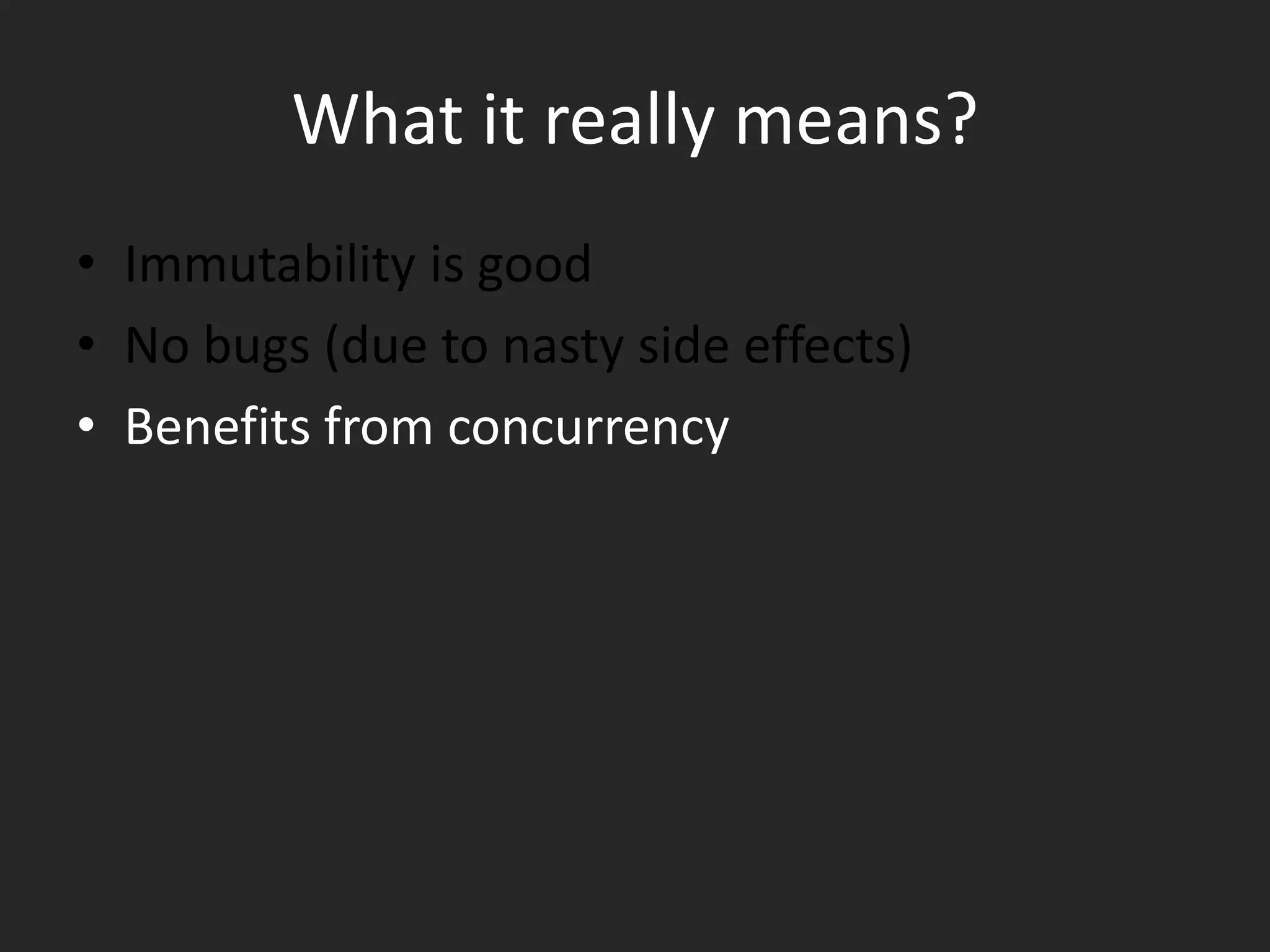 PROGRAMS AS FUNCTIONS
• PROGRAM = DESCRIPTION OF A SPECIFIC

COMPUTATION
• Y = F(X)
• F: X ->Y

• MATHEMATICS
• VARIABLES = ACTUAL VALUES
• NO MEMEORY ALLOCATION CONCEPT
• IMPERATIVE LANGUAGE
• VARIABLES = MEMORY LOCATIONS + VALUES

 