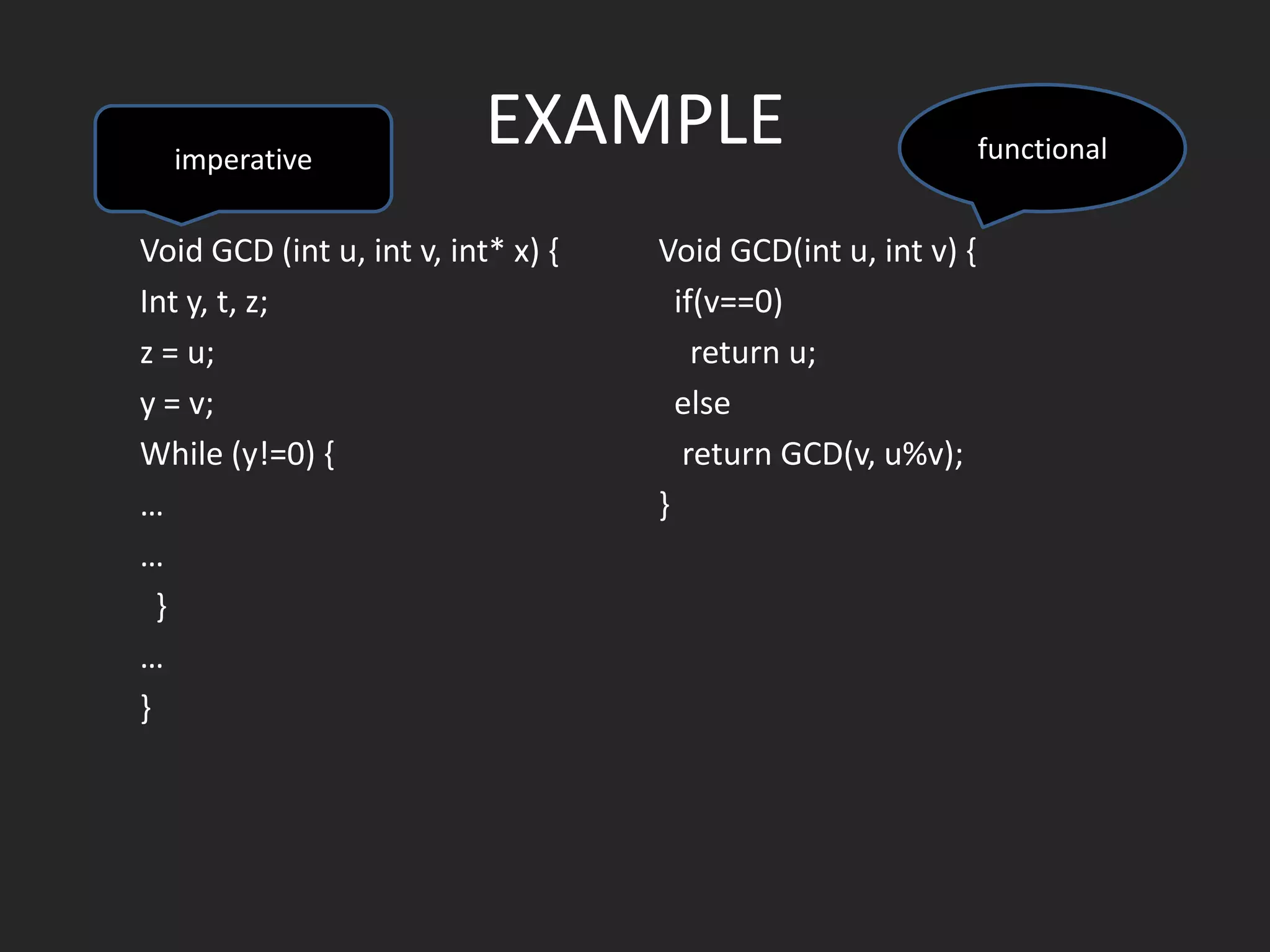 Why FP?
• I Have to Be Good at Writing Concurrent Programs
• Most Programs Are Just Data Management Problems

(why ORM?)
• More Modular
• I Have to Work Faster and Faster
• Code is written once, but read many times

 