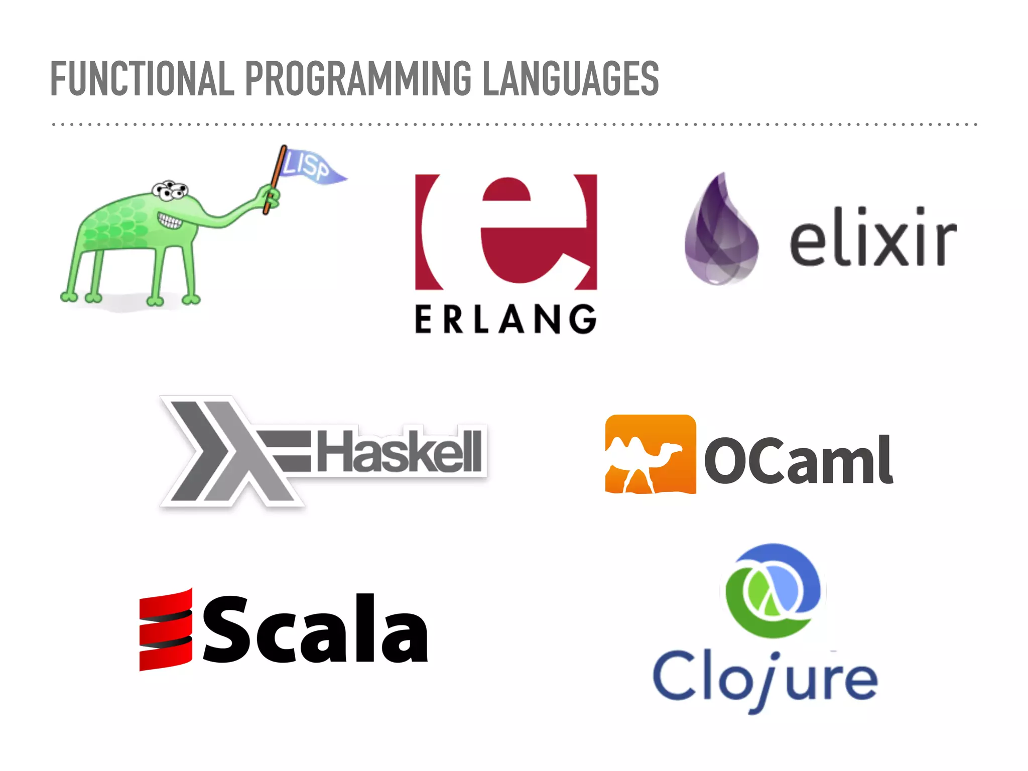 FUNCTIONAL PROGRAMMING LANGUAGES
 