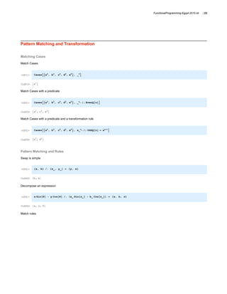 Functional Programming In Mathematica | PDF
