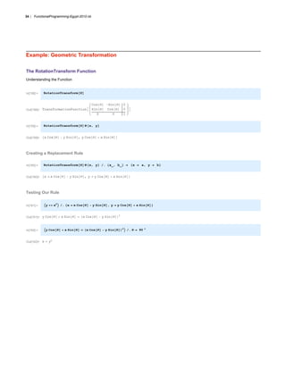 Functional Programming In Mathematica | PDF