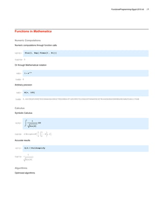 Functional Programming In Mathematica | PDF