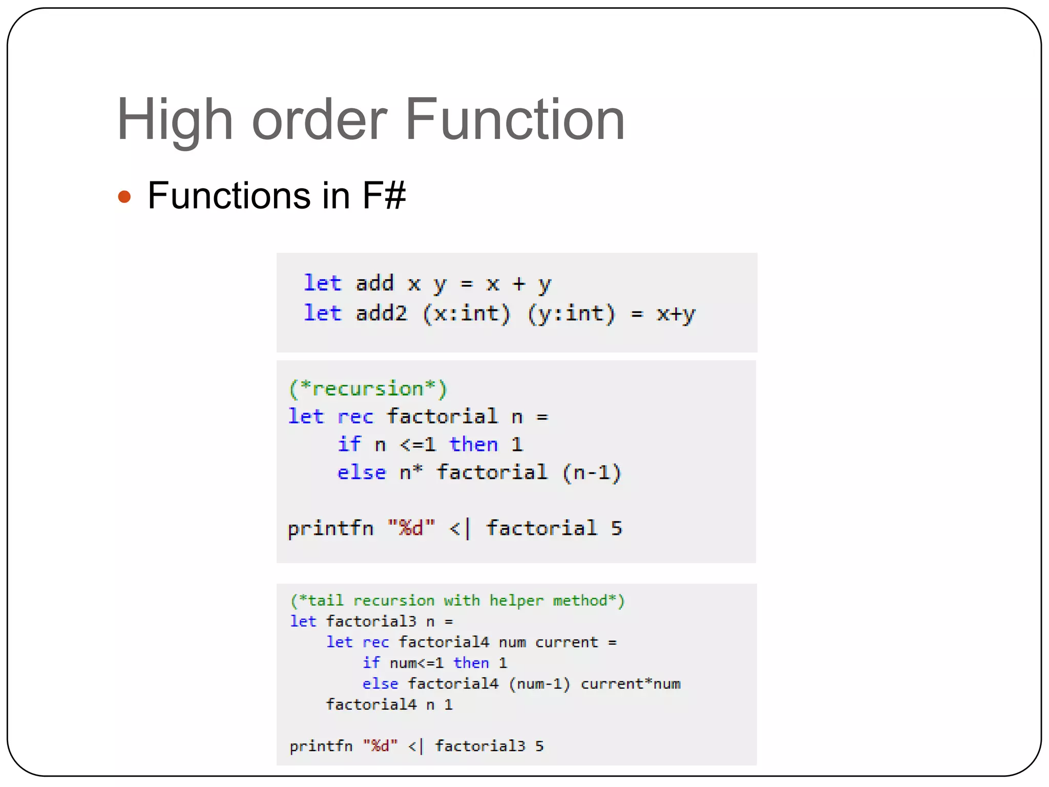 Functional programming f# | PPT