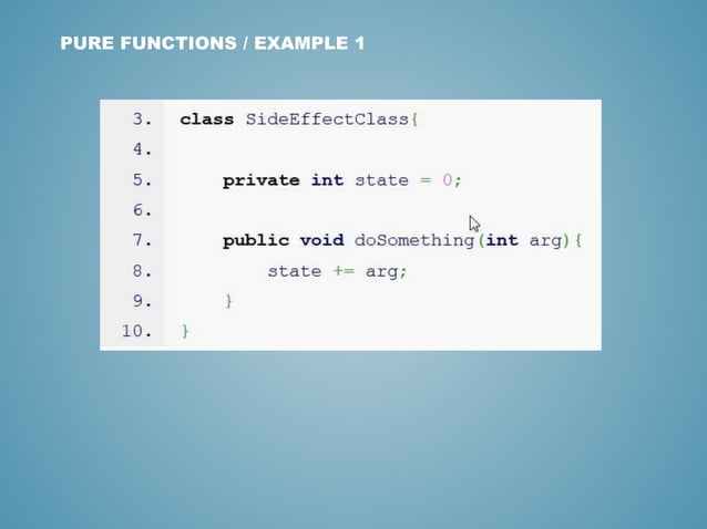Functional programming principles and Java 8 | PPT